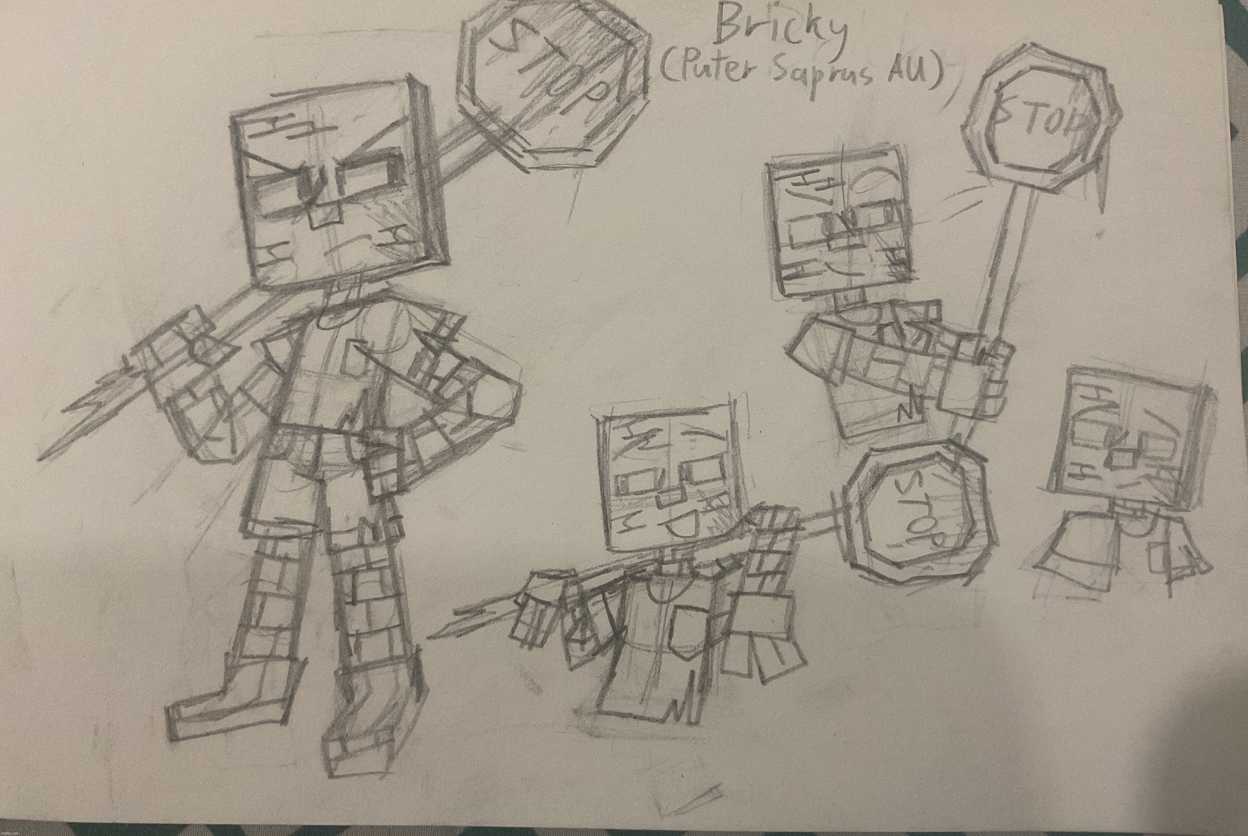 Bricky (Puter Saprus Infection AU) | made w/ Imgflip meme maker