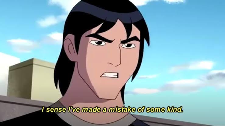 I sense I have made a mistake Blank Meme Template