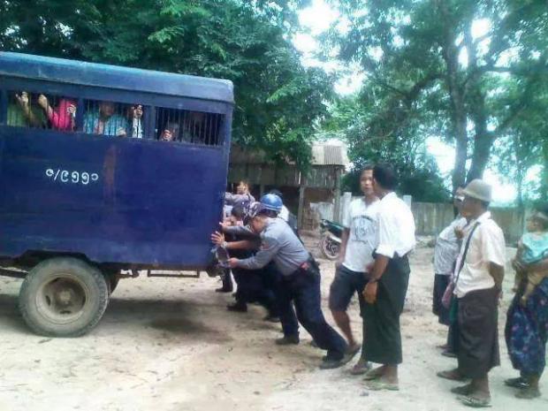 myanmar police jail jailers prisoners Blank Meme Template