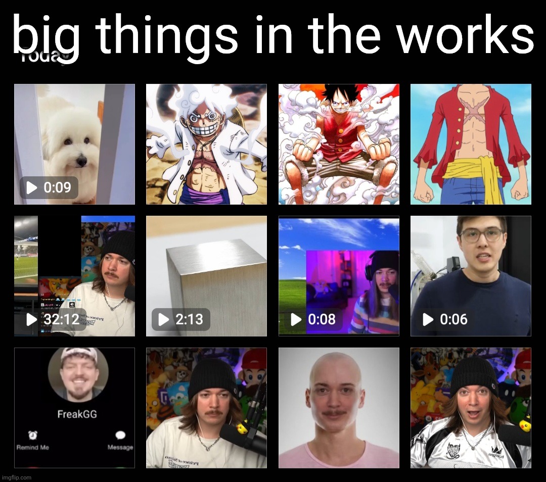 jimmyhere | big things in the works | made w/ Imgflip meme maker