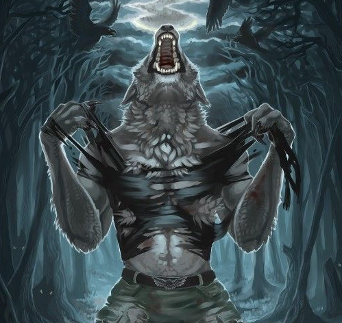 Werewolf Shirt Rip Blank Meme Template