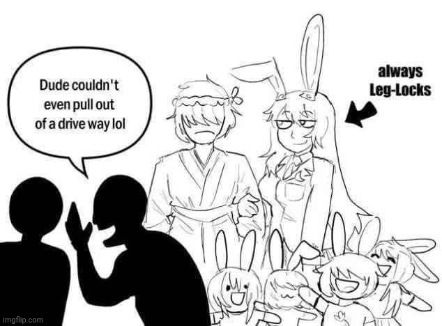 why is kris deltarune getting leglocked (artist: @JAPversus on X) | made w/ Imgflip meme maker