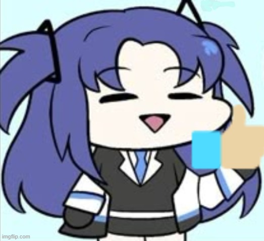 Yuuka Relieved | image tagged in yuuka relieved | made w/ Imgflip meme maker