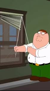 Peter Griffin window shade Blank Meme Template