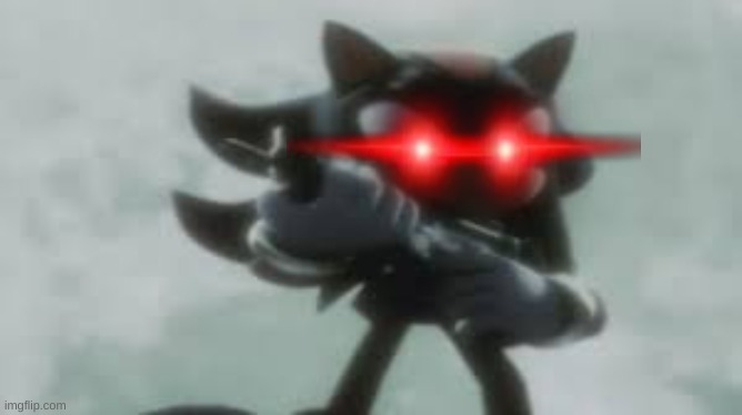 Shadow the hedgehog with a gun | image tagged in shadow the hedgehog with a gun | made w/ Imgflip meme maker