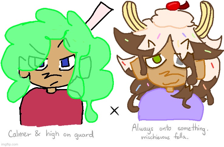 Ok so these dudes exist now. Idk what to name them yet | made w/ Imgflip meme maker