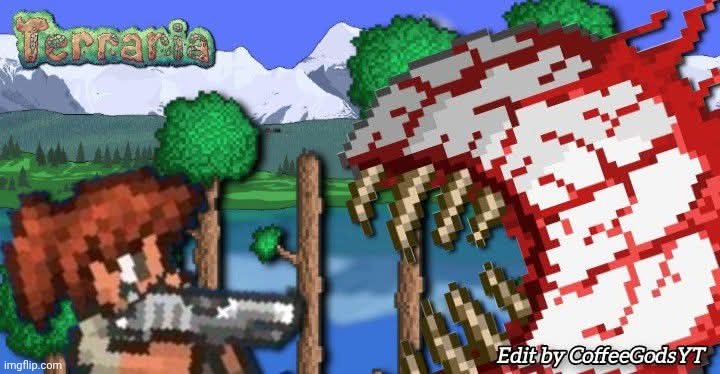 Terraria thumbnail edit created by me. | image tagged in terraria,video games,edits | made w/ Imgflip meme maker