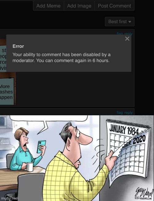 Bruh | image tagged in 1984 calendar | made w/ Imgflip meme maker