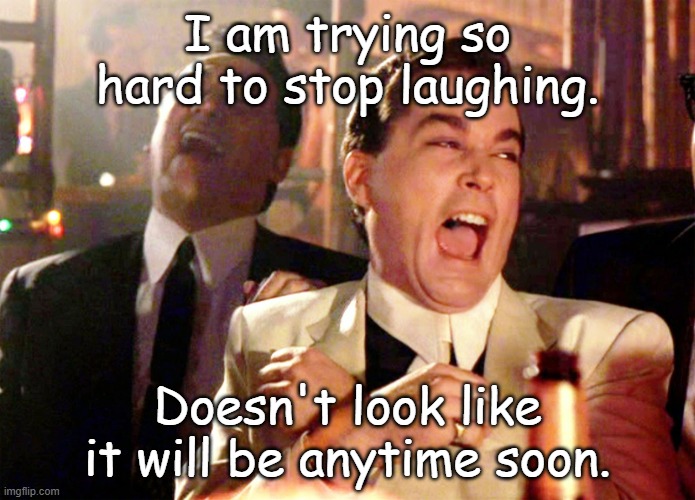 Good Fellas Hilarious Meme | I am trying so hard to stop laughing. Doesn't look like it will be anytime soon. | image tagged in memes,good fellas hilarious | made w/ Imgflip meme maker