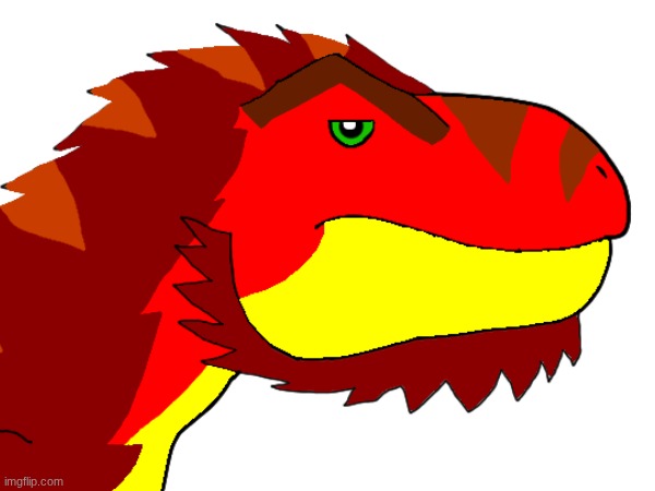 Not a very amused rex | image tagged in disappointed tyrex | made w/ Imgflip meme maker
