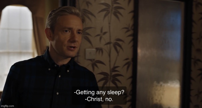 Getting any sleep? | image tagged in getting any sleep | made w/ Imgflip meme maker