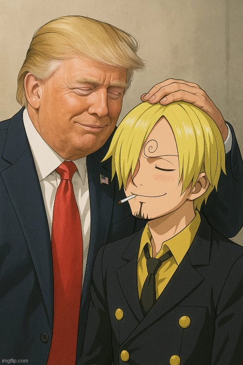 hot take Sanji and trump whould be touching all night and day | made w/ Imgflip meme maker