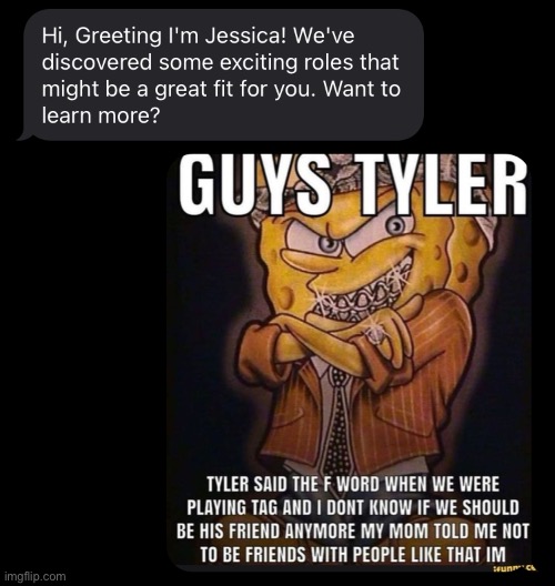 You c an never go wrong with sending shitposts in scam texts | made w/ Imgflip meme maker