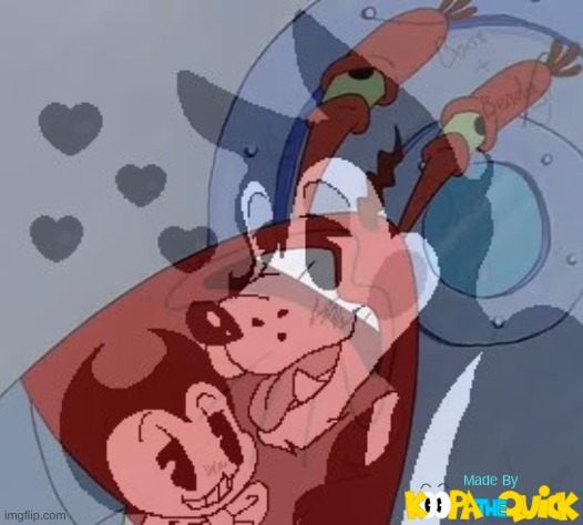 Why, Just Why?! | image tagged in bendy and the ink machine,mr krabs | made w/ Imgflip meme maker