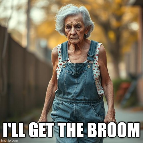 I'LL GET THE BROOM | made w/ Imgflip meme maker