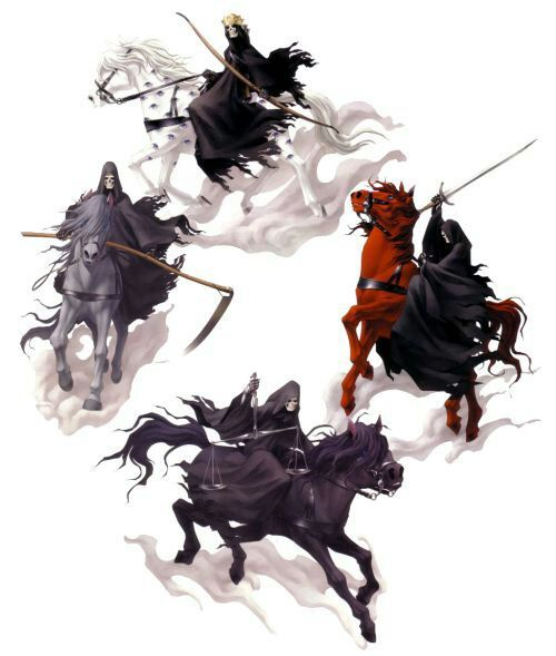 Four Horsemen of the Apocalypse Blank Meme Template