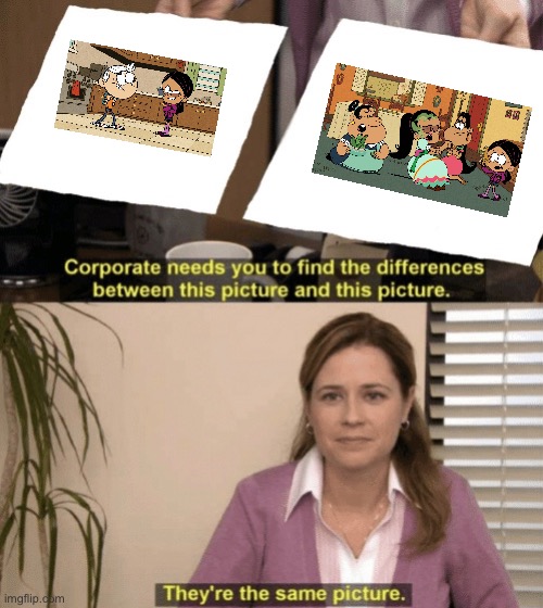Find the Differences (Ronnie Anne) | image tagged in corporate needs you to find the differences,the loud house,nickelodeon,loud house,lincoln loud,ronnie anne santiago | made w/ Imgflip meme maker