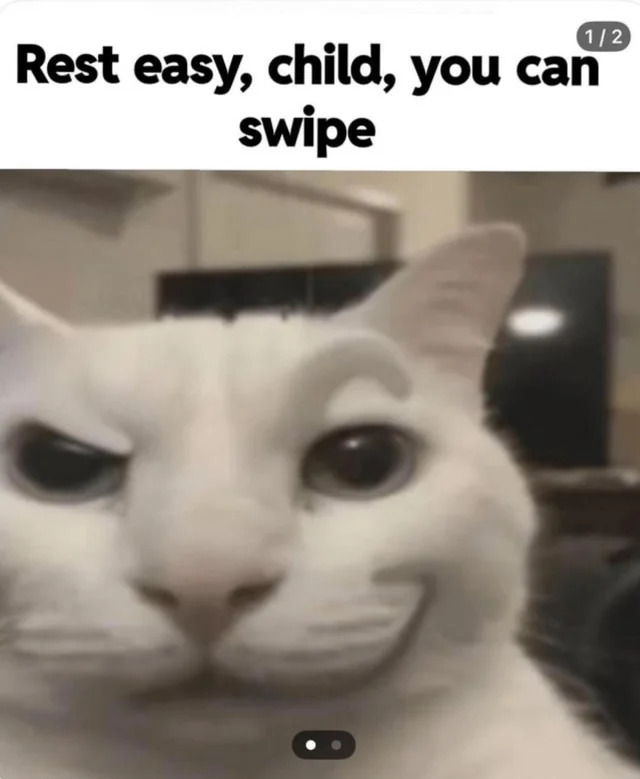 Rest easy, child, you can swipe Blank Meme Template