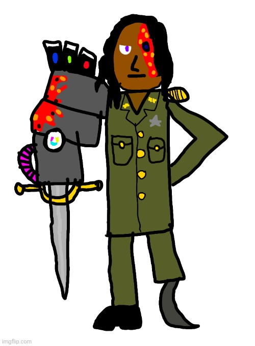 a cool oc i made(i was inspired by captain ahab from limbus company and the carrion from the game carrion) | image tagged in oc,original character | made w/ Imgflip meme maker