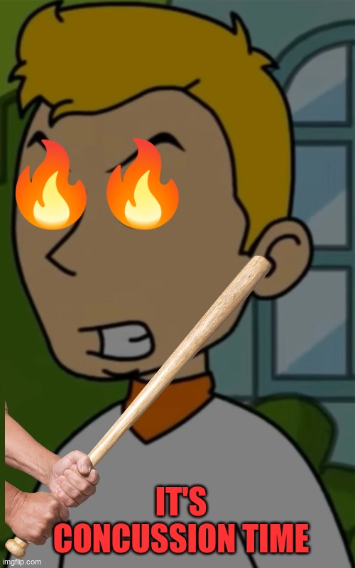IT'S CONCUSSION TIME | IT'S CONCUSSION TIME | image tagged in goanimate,knockout,scooby doo | made w/ Imgflip meme maker