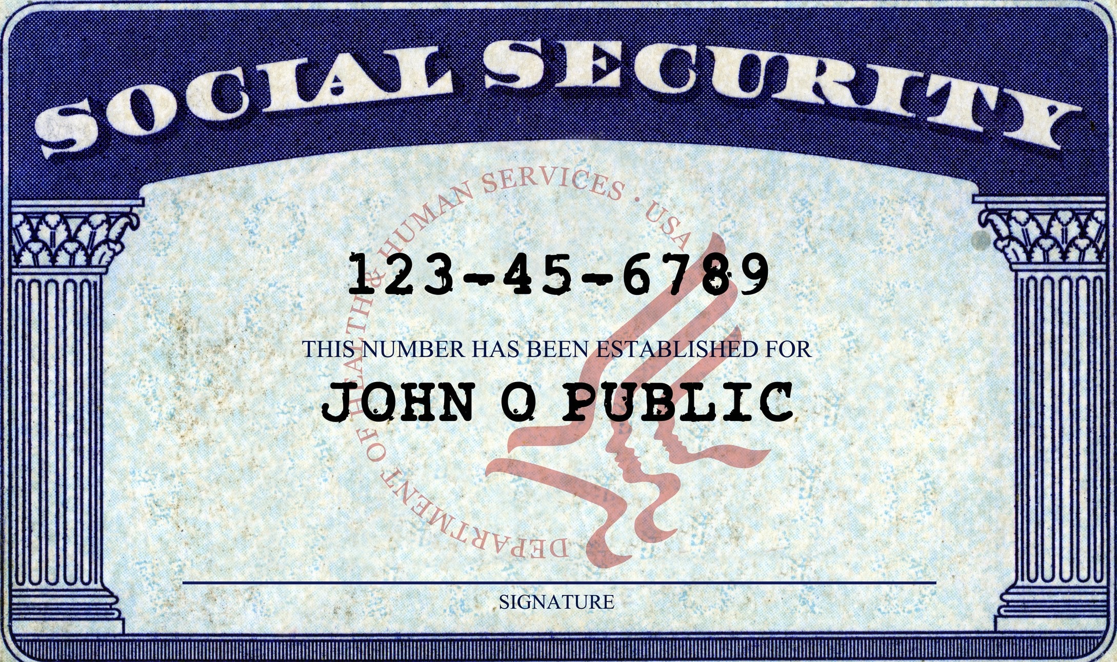 SSN Card Blank Meme Template