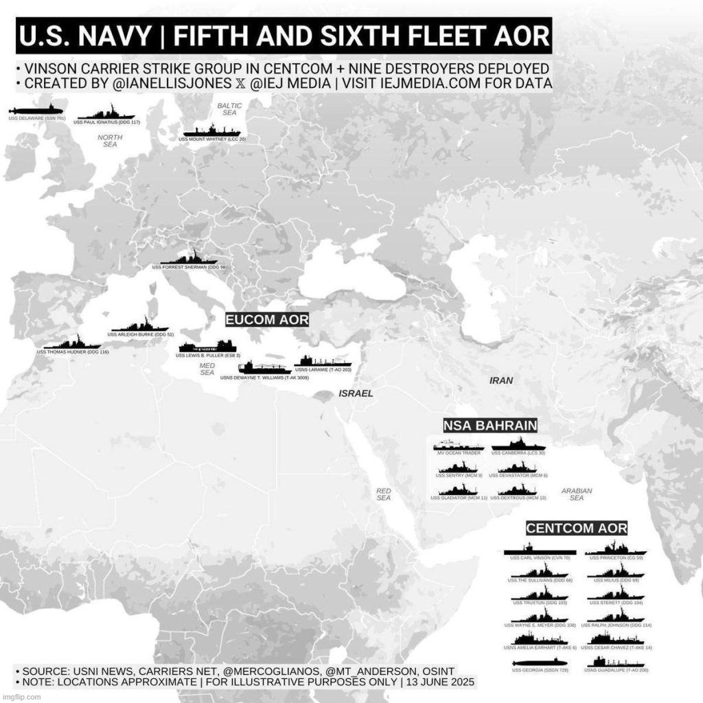 U.S. Navy Fleets Positioned to Defend Our Assets in the Middle East | image tagged in us navy,end game,warfooting,stupid people be like,iran,world war 3 | made w/ Imgflip meme maker