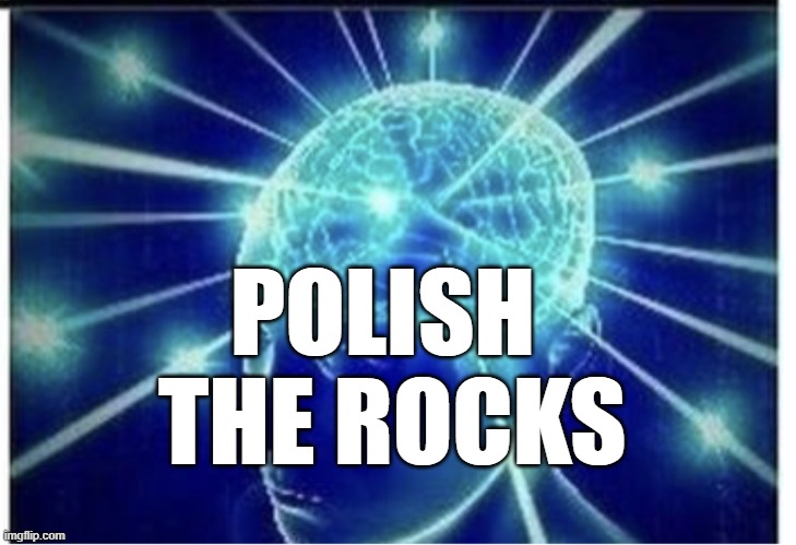 Exploding brain 1 panel | POLISH
 THE ROCKS | image tagged in exploding brain 1 panel | made w/ Imgflip meme maker