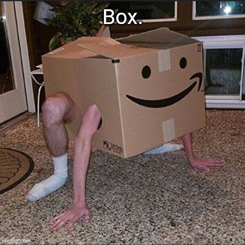 That's literally it. | Box. | made w/ Imgflip meme maker