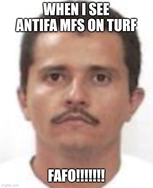 El mecho memes | WHEN I SEE ANTIFA MFS ON TURF; FAFO!!!!!!! | image tagged in el mecho memes | made w/ Imgflip meme maker