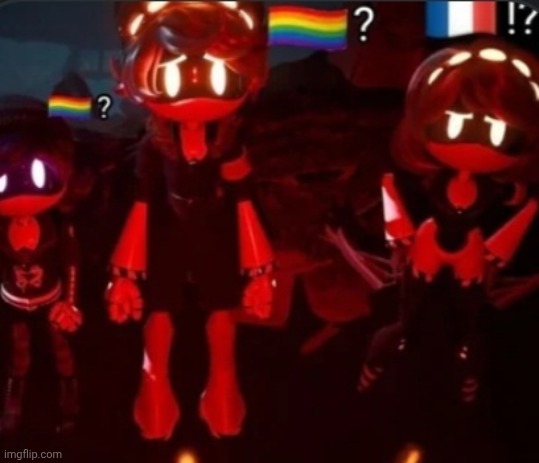 You got all 3 of them confused, | image tagged in murder drones,confusion | made w/ Imgflip meme maker
