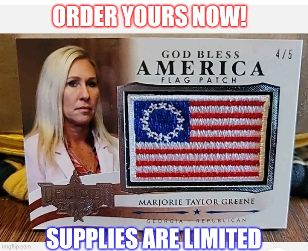 ORDER YOURS NOW! SUPPLIES ARE LIMITED | made w/ Imgflip meme maker