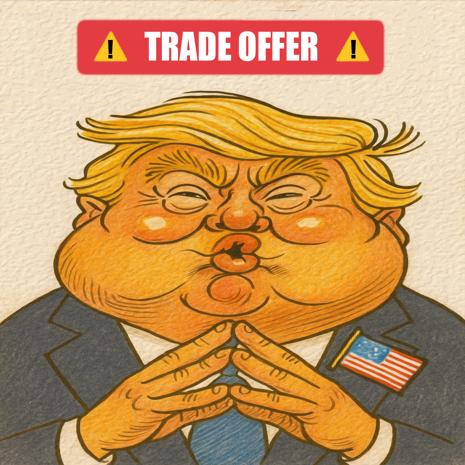 Trade Offer Trump Blank Meme Template