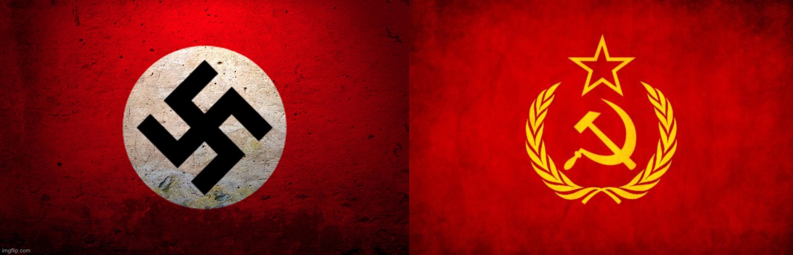 image tagged in nazi flag,in soviet russia | made w/ Imgflip meme maker