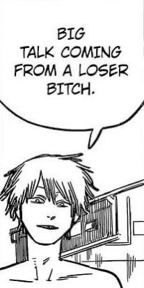 Big talk coming from a loser bitch Blank Meme Template