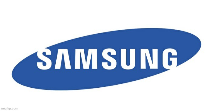 Samsung logo | image tagged in samsung logo | made w/ Imgflip meme maker