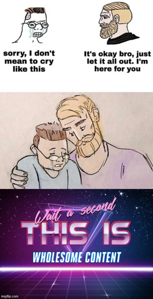 I got your back bro | image tagged in memes,wait a second this is wholesome content | made w/ Imgflip meme maker