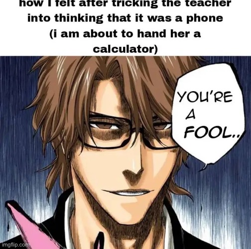 image tagged in bleach,aizen | made w/ Imgflip meme maker