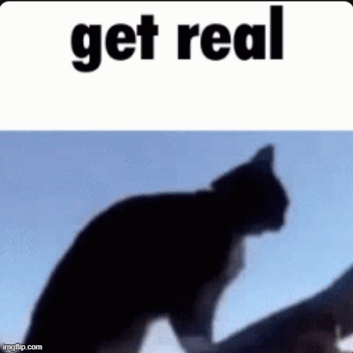 get real | image tagged in get real | made w/ Imgflip meme maker