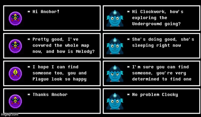 Convo between Clockwork and Anchor | made w/ Imgflip meme maker
