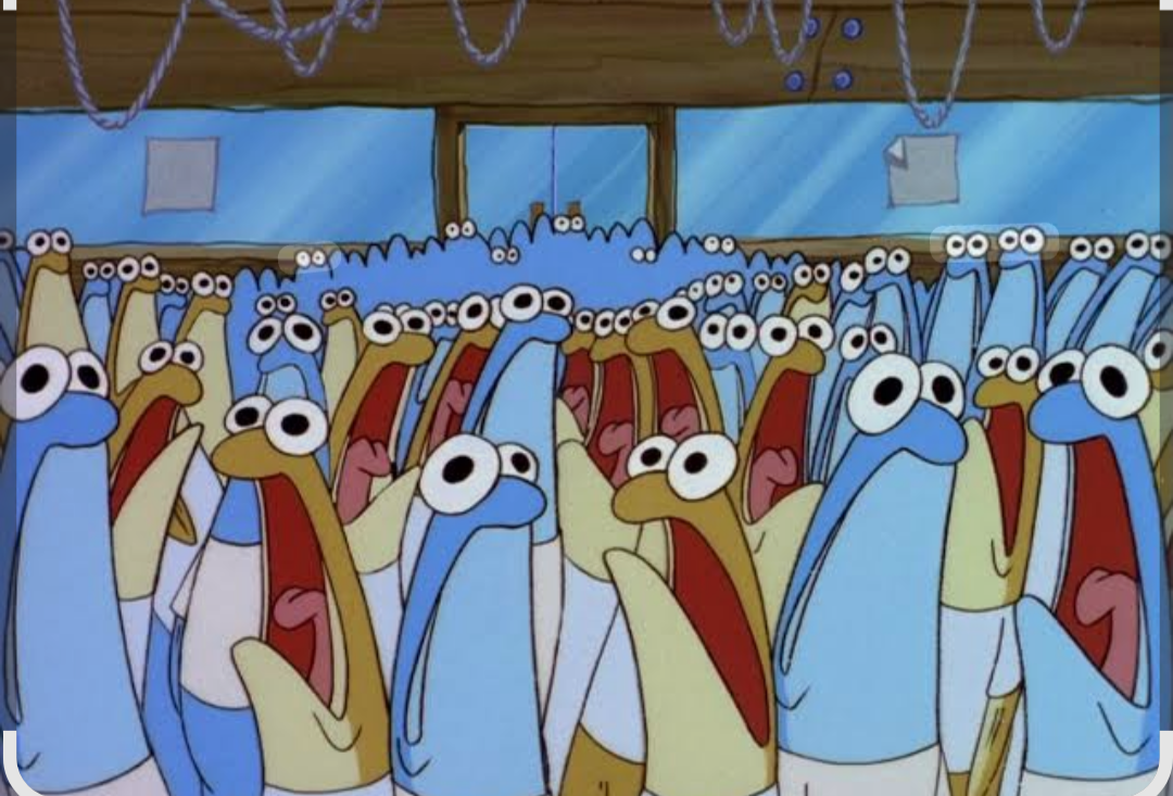 SpongeBob fish Blank Meme Template