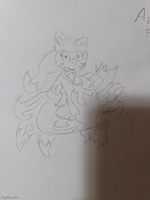 Kitsune thingy for ultimo (SANS OF TOPIC WAS KILLED BY SPINEL OF TOPIC) | made w/ Imgflip meme maker