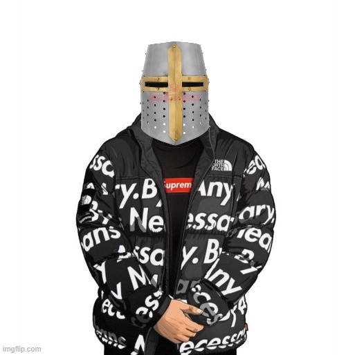 Drip Crusader (based) | image tagged in goku drip,based,crusader,drip,holy,chad | made w/ Imgflip meme maker