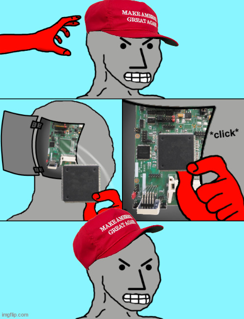 MAGA Programming Update Blank Meme Template