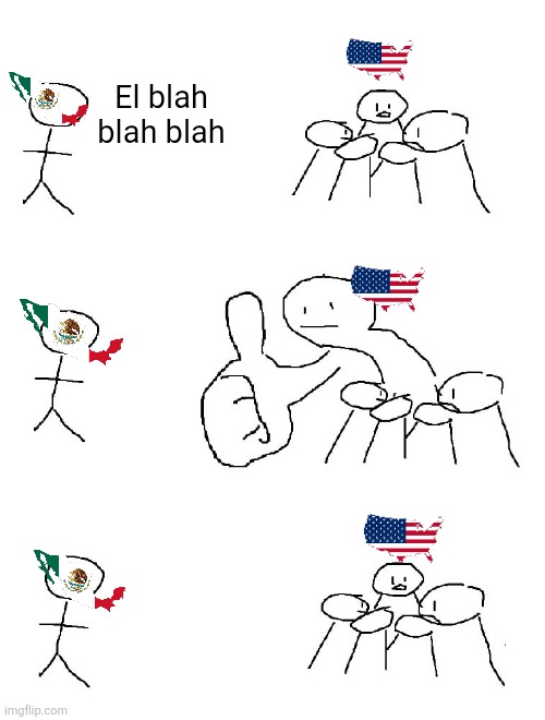 Big thumb guy | El blah blah blah | image tagged in big thumb guy | made w/ Imgflip meme maker