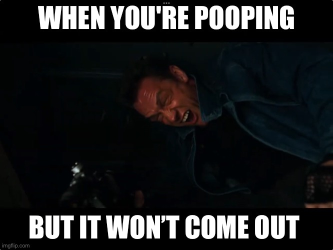 WHEN YOU'RE POOPING; BUT IT WON’T COME OUT | image tagged in funny | made w/ Imgflip meme maker