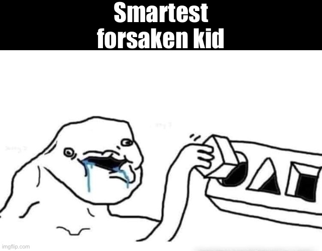 Stupid dumb drooling puzzle | Smartest forsaken kid | image tagged in stupid dumb drooling puzzle | made w/ Imgflip meme maker