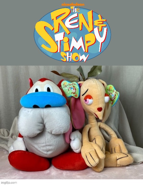 1992 Dakin Ren & Stimpy plushes | image tagged in cartoons,ren and stimpy,plush | made w/ Imgflip meme maker