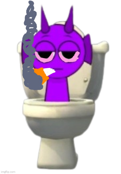 Skibidi Durple Smoking a Big fat god damn motherfucking blunt (For enderparrot :3) | image tagged in skibidi durple,skibidi toilet,skibidi toilet on crack,shitpost | made w/ Imgflip meme maker