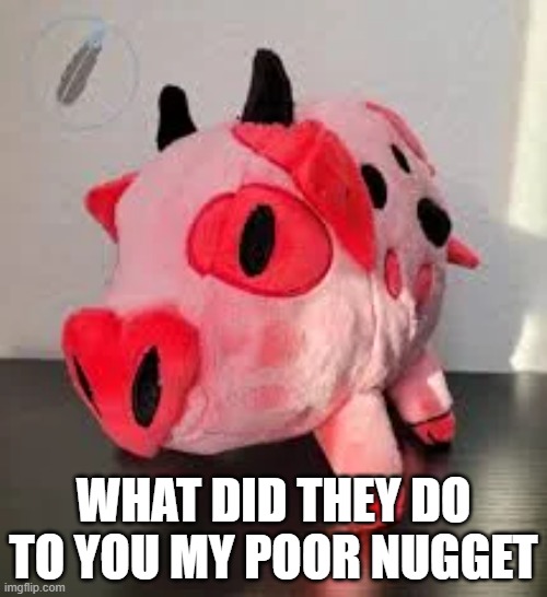 WHAT DID THEY DO TO YOU MY POOR NUGGET | made w/ Imgflip meme maker