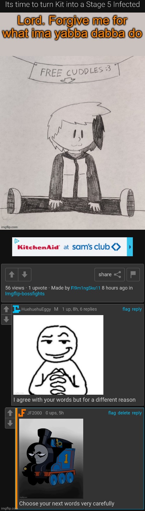 Istfg if Eggy draws anything of Kit even REMOTELY HORNY- (ts is why I ranked him lowest) | made w/ Imgflip meme maker